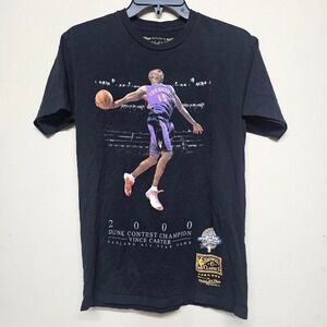 Vince Carter 2000 Dunk Contest T Shirt Mitchell & Ness Raptors NBA Sz S‎